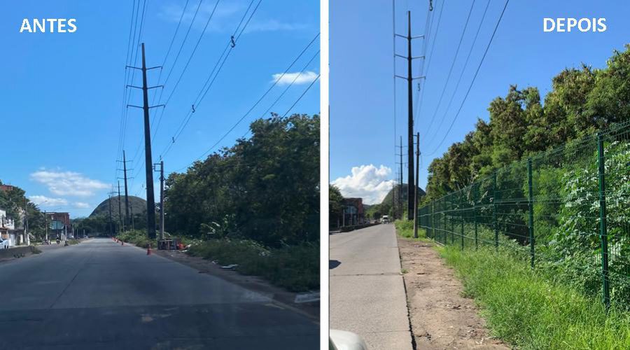 Obras concluídas de cercamento do Parque Natural Morro da Manteigueira