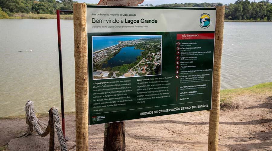 APA da Lagoa Grande ganha novas placas informativas
