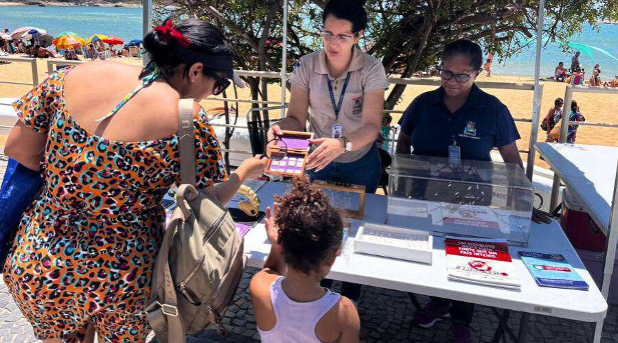 Ações educativas de combate ao mosquito da dengue nas praias de Vila Velha