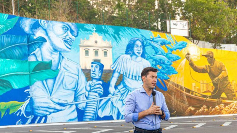 Prefeitura realiza inauguração do painel urbano na Alça da Terceira Ponte
