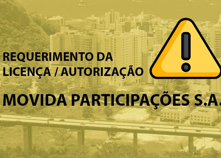 COMUNICADO: REQUERIMENTO DA LICENÇA / AUTORIZAÇÃO