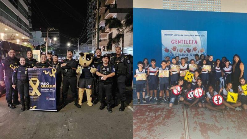 Mais de 3 mil pessoas participaram da campanha Maio Amarelo da Guarda Municipal