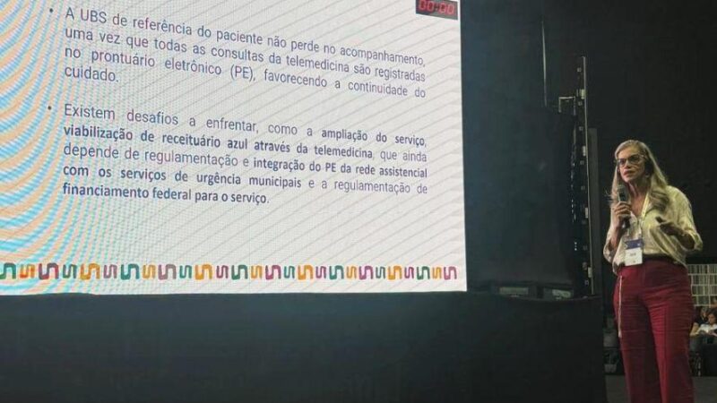 Projeto de telemedicina da Secretaria de Saúde é destaque em congresso nacional