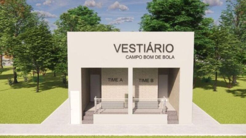 Campo de Pontal das Garças recebe novo vestiário com inauguração marcada para terça-feira (24)