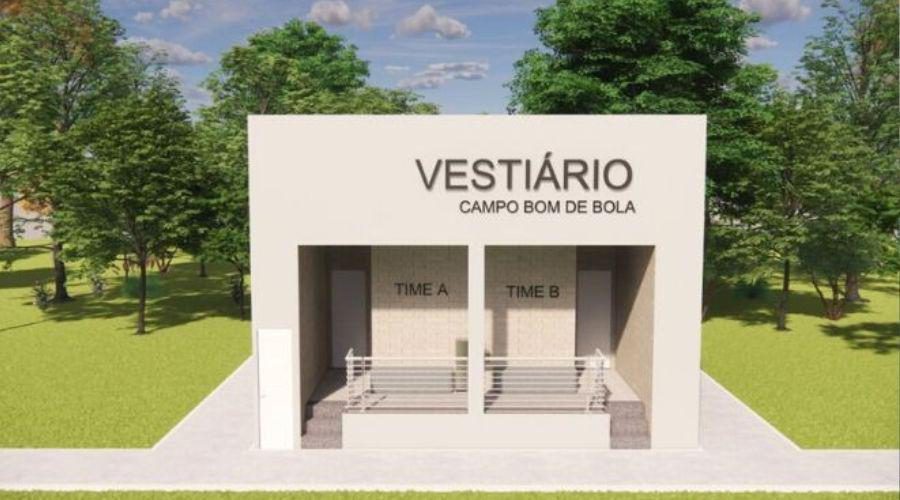 Campo de Pontal das Garças recebe novo vestiário com inauguração marcada para terça-feira (24)