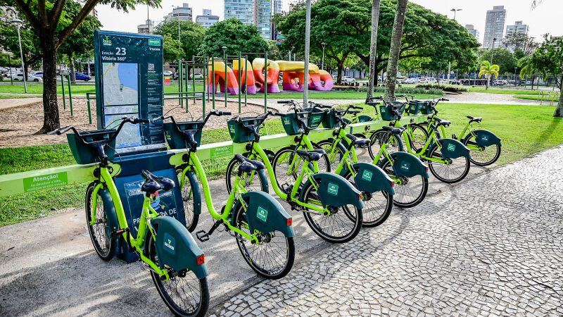 Bikes compartilhadas podem ser usadas de graça em Vitória e Vila Velha nesta semana