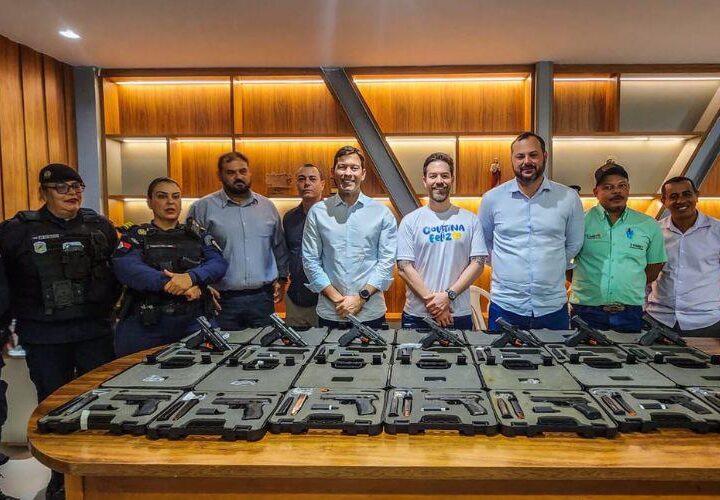 Prefeitura de Vila Velha fortalece segurança de Colatina com doação de 50 pistolas