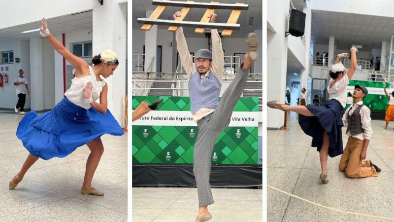 Dança emociona público ao reviver histórias da estação ferroviária Pedro Nolasco
