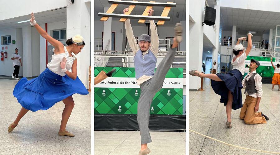 Dança emociona público ao reviver histórias da estação ferroviária Pedro Nolasco