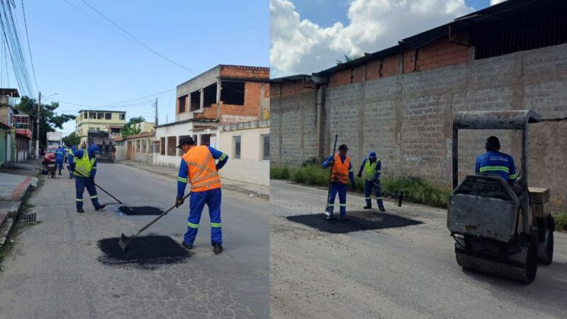 Mais de 30 toneladas de asfalto são aplicadas diariamente na operação tapa-buracos