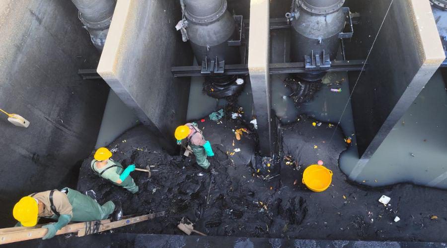 Limpeza em estação de bombeamento reforça combate a alagamentos em Vila Velha