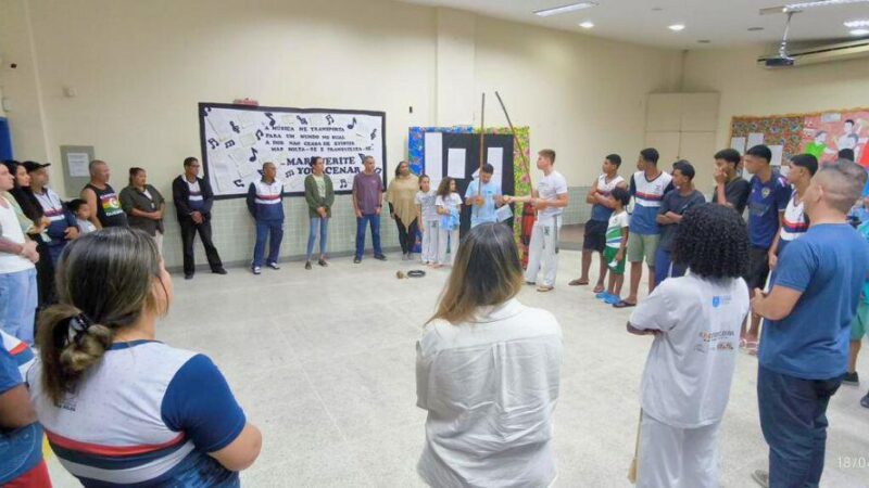 Capoeira Cidadã leva expressão cultural a estudantes de São Conrado