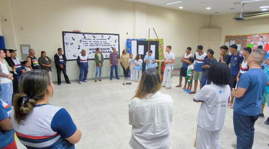 Capoeira Cidadã leva expressão cultural a estudantes de São Conrado