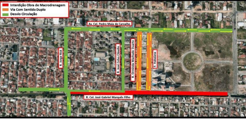Rua em Praia de Gaivotas ficará interditada devido a obras de macrodrenagem