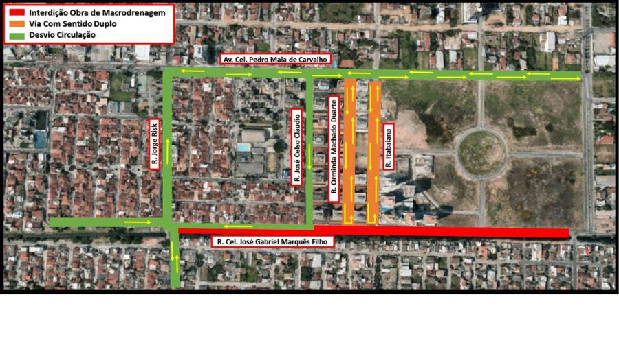 Rua em Praia de Gaivotas ficará interditada devido a obras de macrodrenagem