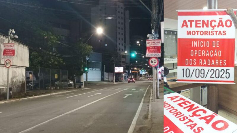 Vila Velha passa a ter seis novos radares em operação a partir de quarta-feira dia 10