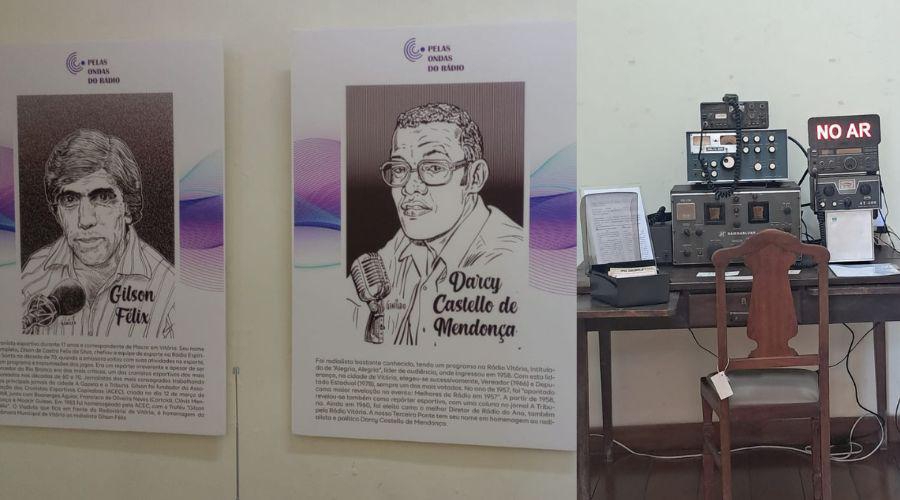 Exposição retrata a história do rádio e presta homenagem a profissionais capixabas
