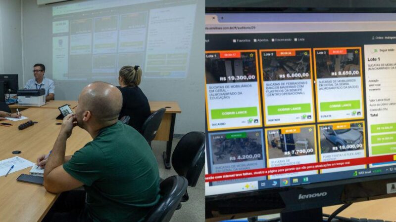 Segundo leilão online de bens inservíveis soma arrecadação superior a R$ 200 mil