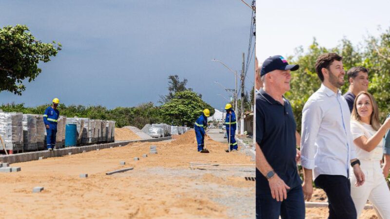 Prefeito e governador acompanham obras da via que liga Nova Ponta da Fruta a Interlagos