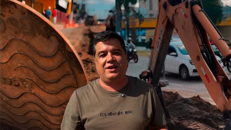 Obras de esgotamento sanitário avançam no Ibes com acompanhamento do vereador Maturano