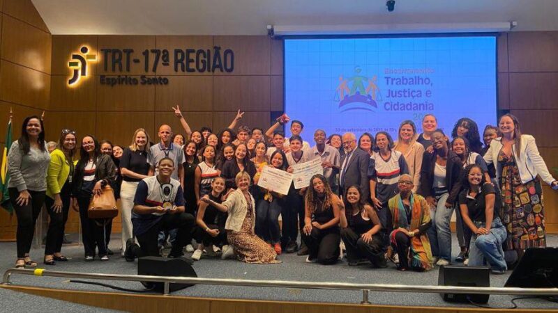 Escolas municipais conquistam destaque em projetos premiados pelo TRT