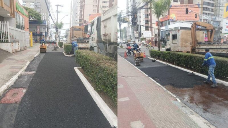 Prefeitura dá início ao recapeamento de 4 km da ciclovia na orla do Aribiri à Praia da Costa