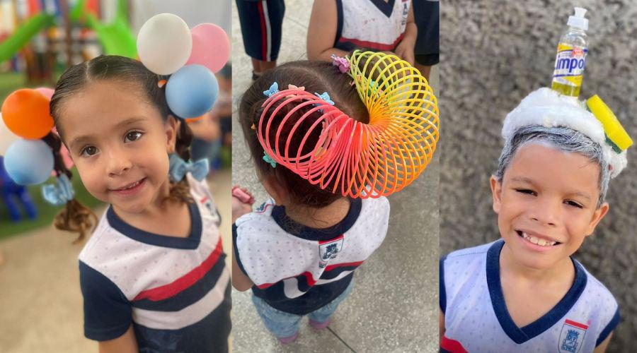 Brincadeira “Cabelo Maluco” é usada como ferramenta pedagógica na escola