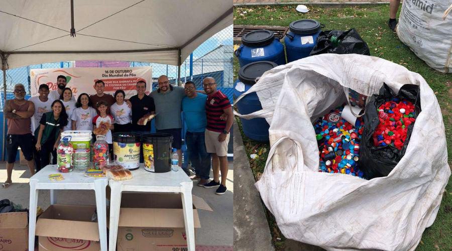 Ação em Vila Velha arrecada mais de 70 mil tampinhas no Dia Mundial do Pão