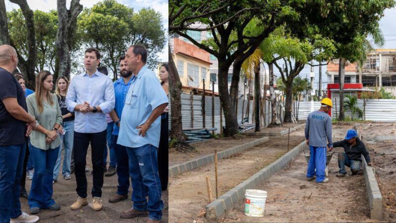 Comunidade de Novo México acompanha obras de revitalização da área de lazer