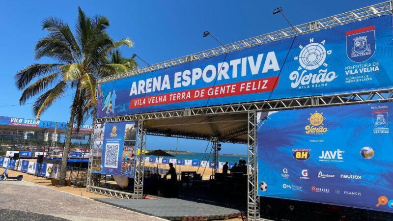 Estrelas do vôlei de praia movimentam a Arena de Verão na Praia da Costa