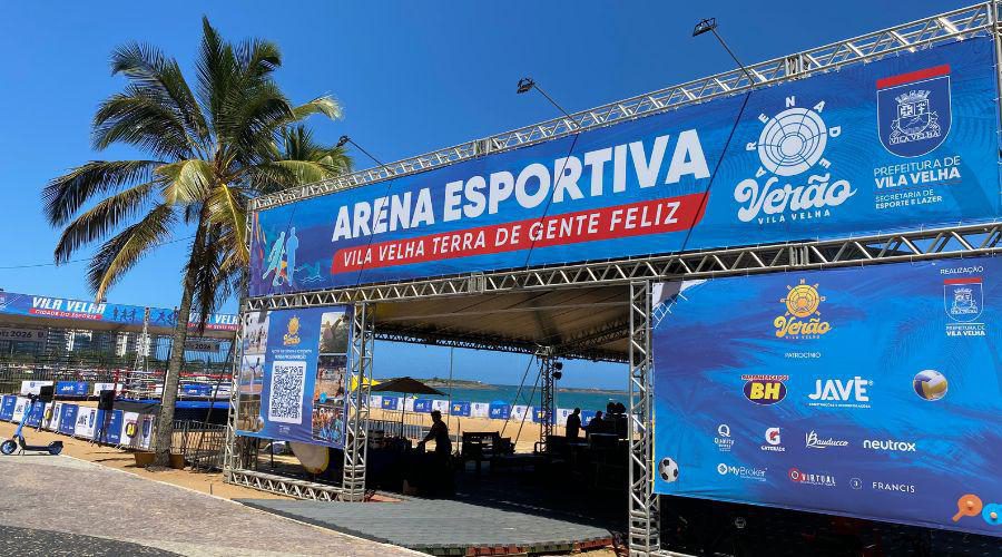 Estrelas do vôlei de praia movimentam a Arena de Verão na Praia da Costa