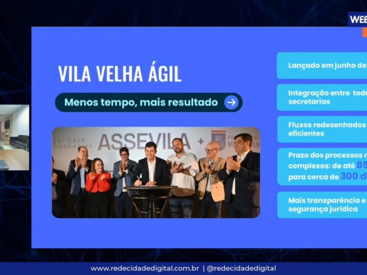 Virada digital de Vila Velha é apresentada em evento da Rede Cidade Digital