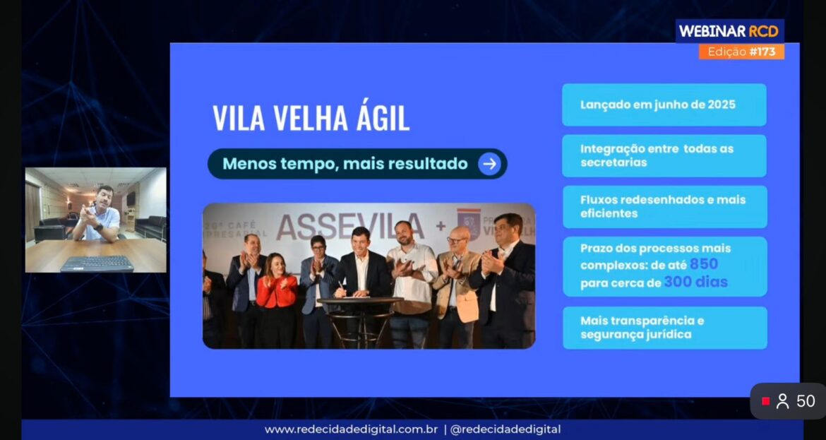 Virada digital de Vila Velha é apresentada em evento da Rede Cidade Digital