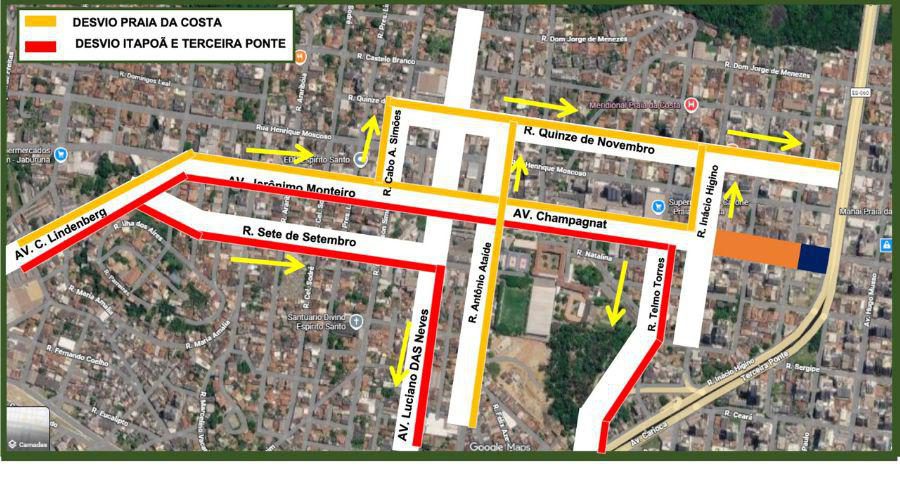 Demolição da ponte da Avenida Champagnat altera trânsito a partir de terça-feira