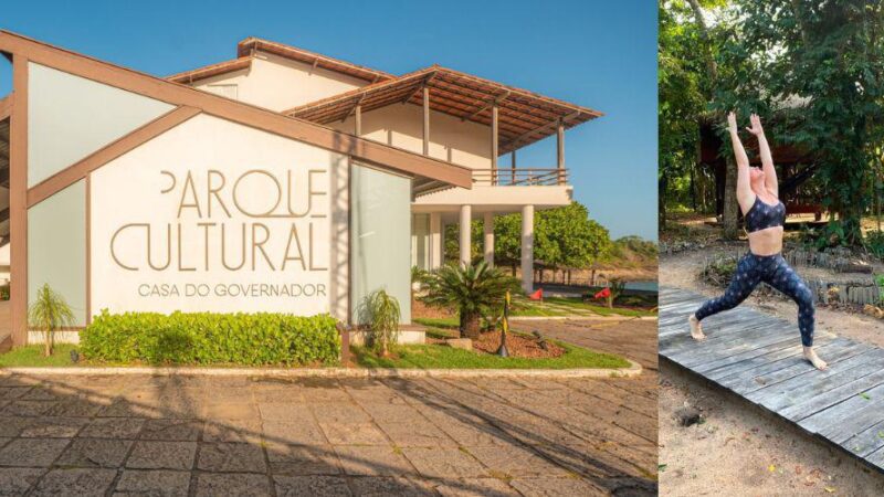 Aulas gratuitas de ioga movimentam o Parque Cultural Casa do Governador