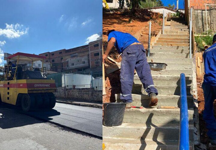 Recapeamento e reconstrução de escadaria ampliam segurança e acessibilidade em Alvorada e Cobi de Cima