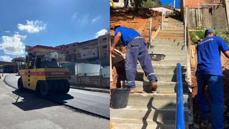 Recapeamento e reconstrução de escadaria ampliam segurança e acessibilidade em Alvorada e Cobi de Cima