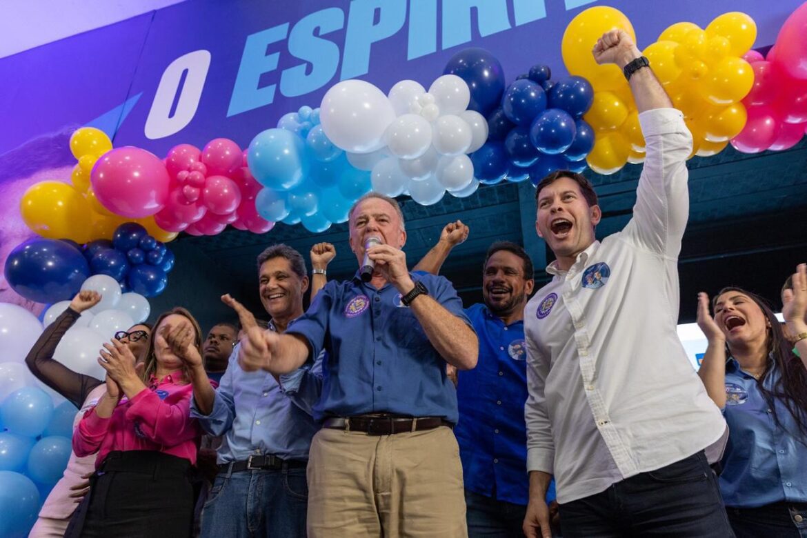 Evento político em Vila Velha reúne Arnaldinho, Ferraço e Casagrande em lançamento de candidaturas