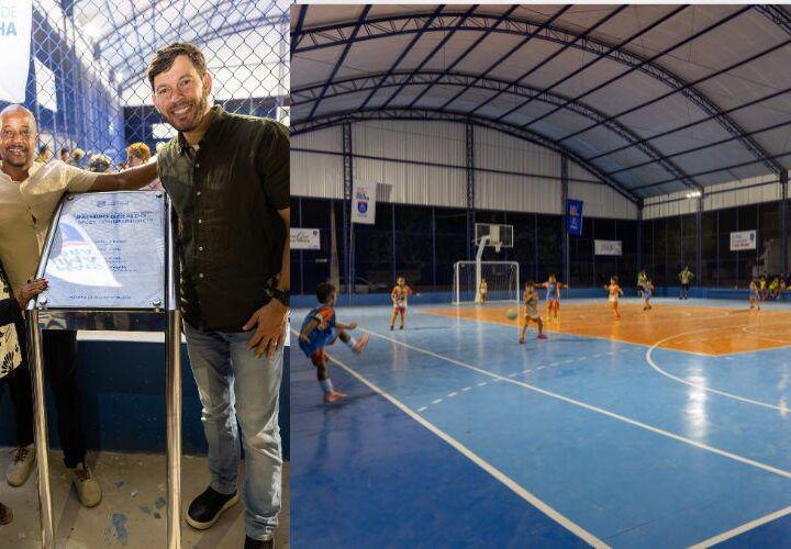 Arnaldinho inaugura quadra que amplia opções de esporte e lazer em Vila Velha