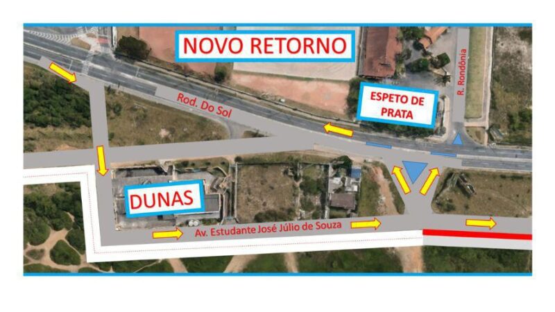 Rodovia do Sol ganha nova opção de retorno a partir desta sexta-feira