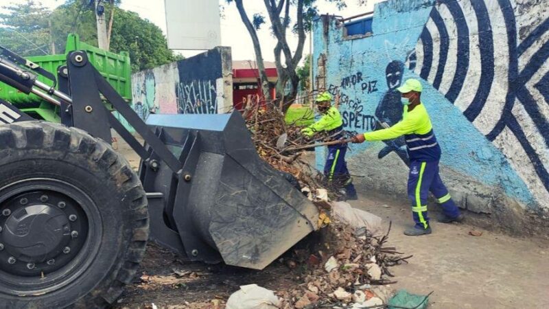 Equipes seguem fazendo mutirão de limpeza nos bairros da cidade