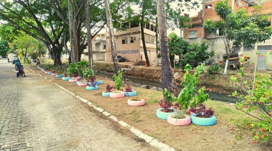 Prefeitura transforma pontos viciados de lixo em belos jardins ecológicos
