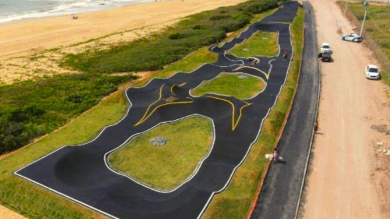 Primeiro Pump Track do ES reúne jovens, adultos e crianças