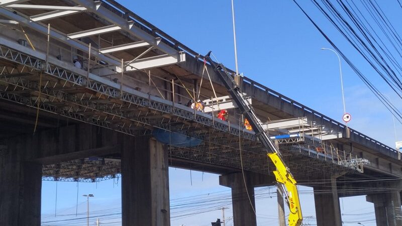 Obras avançam e ganham novas frentes de trabalho na ampliação da Terceira Ponte