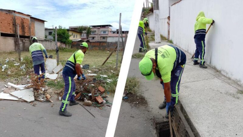 Mutirão de limpeza em bairros de Vila Velha