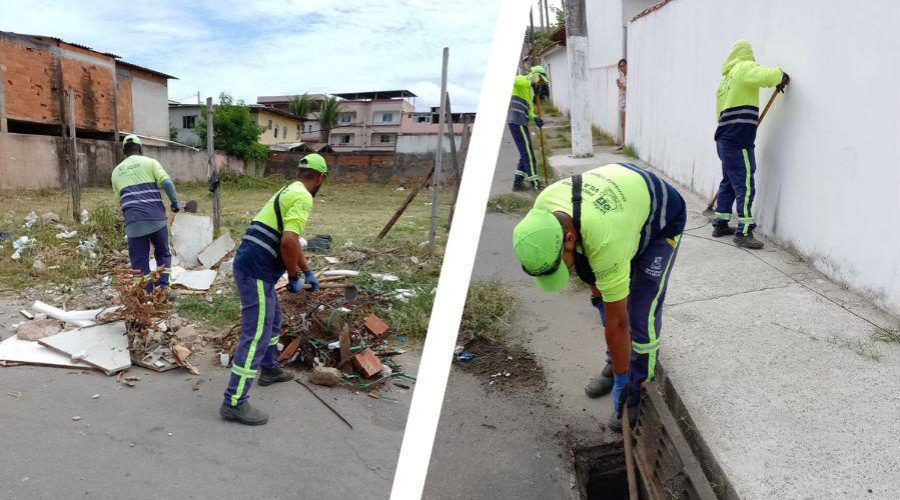 Mutirão de limpeza em bairros de Vila Velha