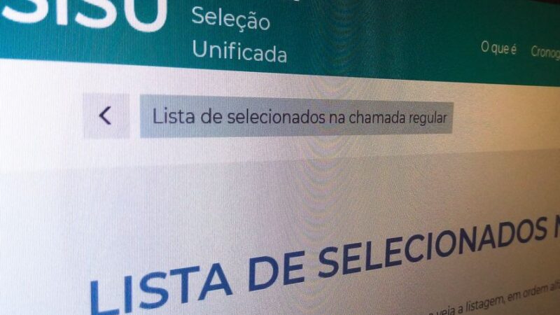 Selecionados na chamada regular do Sisu podem se matricular até quarta-feira (8)