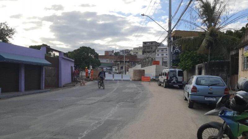 Avenida Jerônimo Monteiro sofrerá interdição para a conclusão da obra da Estação de Bombeamento de Águas Pluviais