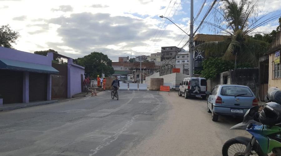 Avenida Jerônimo Monteiro sofrerá interdição para a conclusão da obra da Estação de Bombeamento de Águas Pluviais