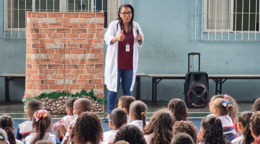 Ação Comunitária de Saúde da Família é realizada na escola municipal de Vila Velha